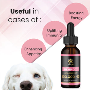 Billion Pets with Valerian Root - Hemp Oil for Dogs and Cats
